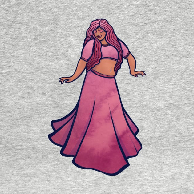 Pink belly dancer by bubbsnugg